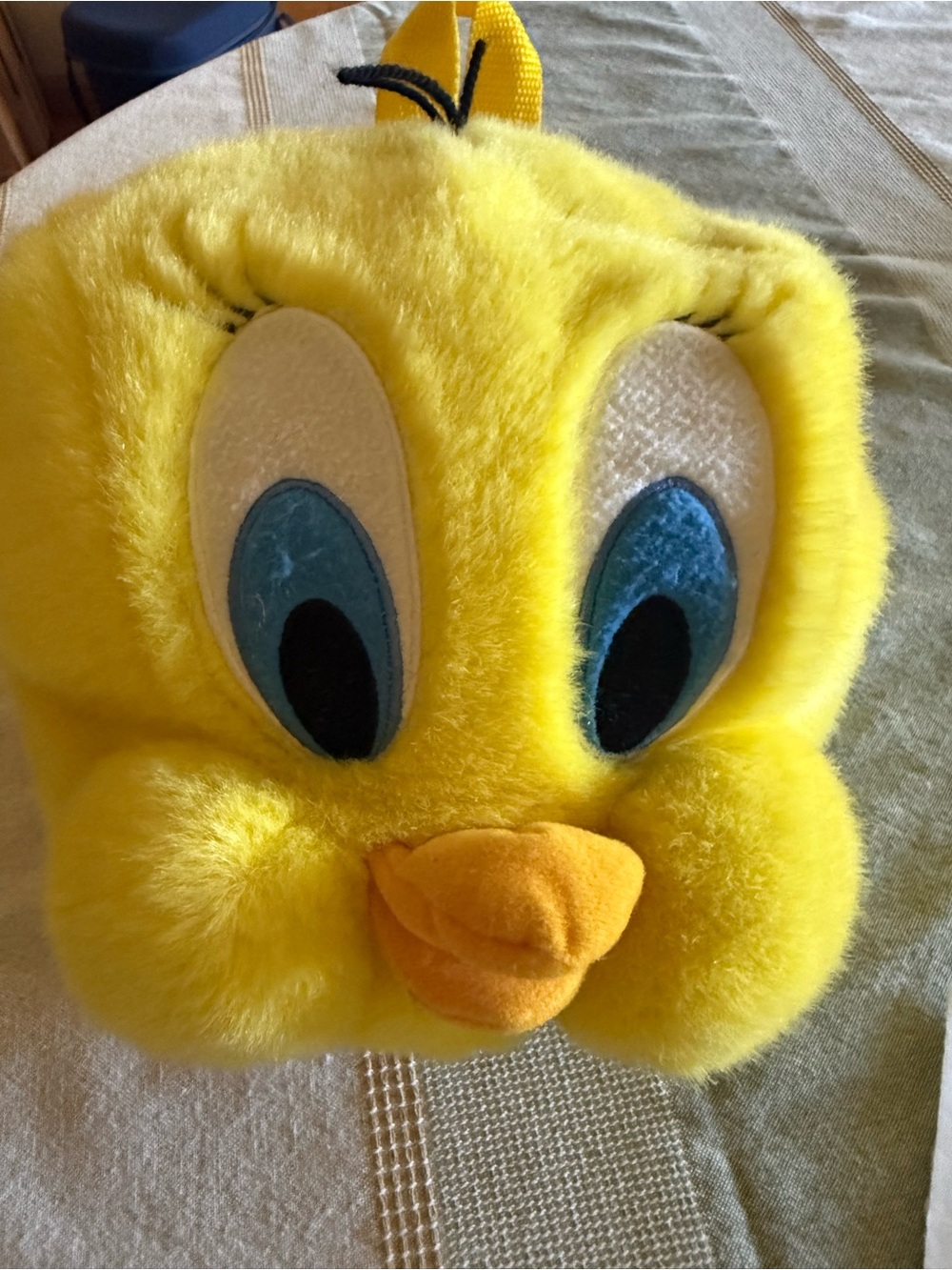 Warner Bros. Tweety Plush Kids Backpack in Yellow with Blue Eyes and Orange Beak